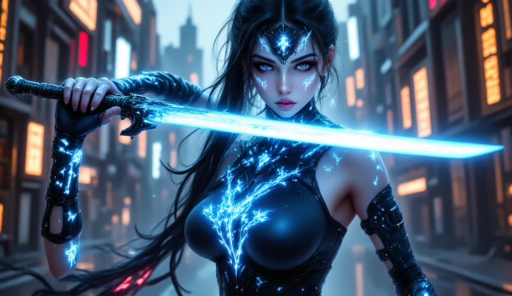 A dark sorceress in a Yu-Gi-Oh style, casting powerful magic, magical girl, fantasy, dark fantasy, dramatic lighting and shadows, cinematic composition, ethereal, glowing magical effects, intricate details, ornate, digital painting, concept art, (best quality,4k,8k,highres,masterpiece:1.2),ultra-detailed,(realistic,photorealistic,photo-realistic:1.37)