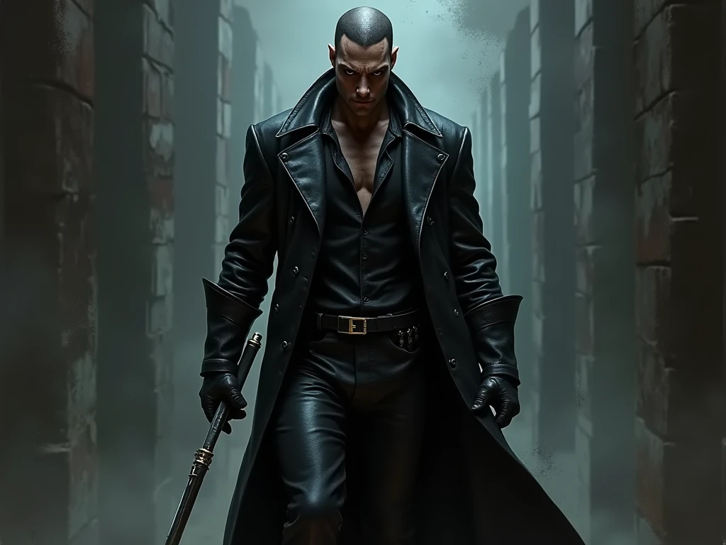 bentemplesmithstyle, swordsman in the city