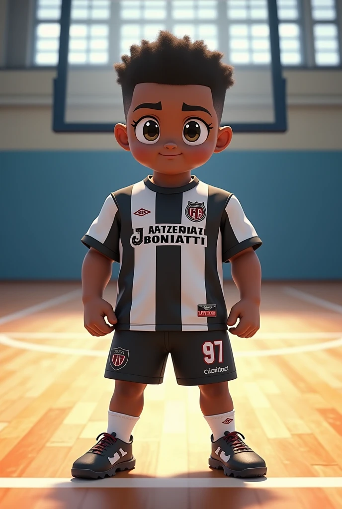 Um menino jogando futebol,quadra de futebol,juventude