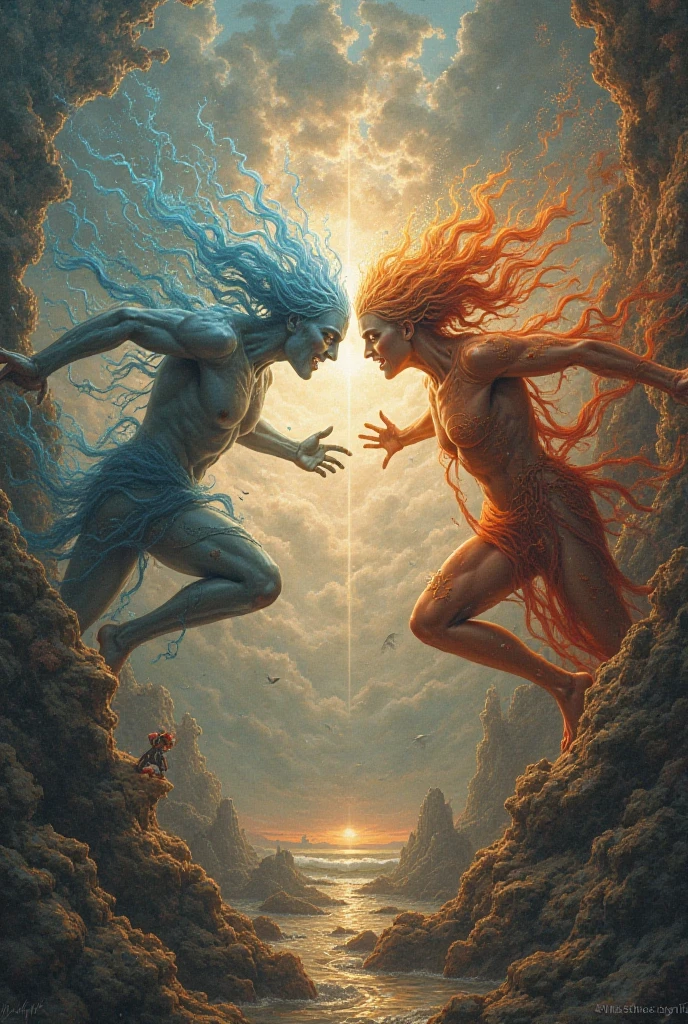 Generates an image where all the states of matter that exist are