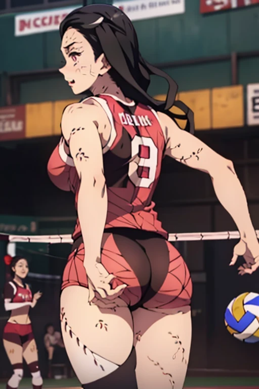 (((1woman))),(((solo woman))), Photo of a indonesian female teacher with saggy breasts, (((((diving))))) & (((catching the ball))) in the middle of(soccer field), 40yo,busty body, tall body, tanned skin, dimples, light, detailed face, embarrassed face, ((looking disgusted)), ((very angry)), (dissapointed), ((hands up)), Perfect breasts, big breasts, natural breasts, big nipples, G cup, (((brown hijab))),(((glasses))), (nude), (((torn_bra:1.2))), (((cotton panties))), (((goalkeeper gloves))), (sweat:1), (wet)