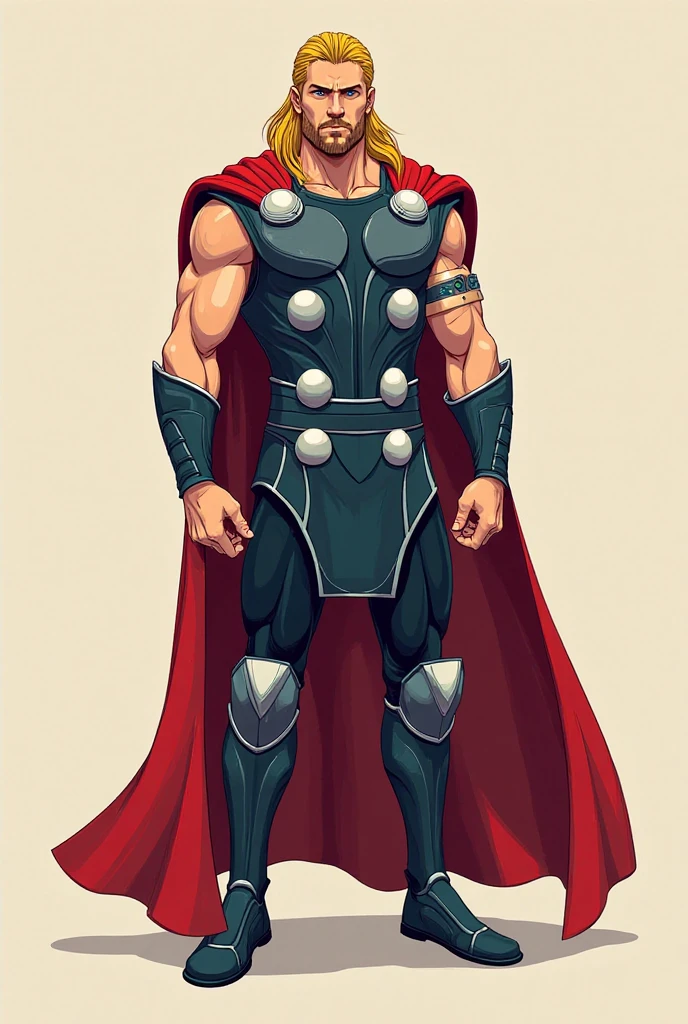 S thor character sheet 2D drawing model Simple Shape - SeaArt AI