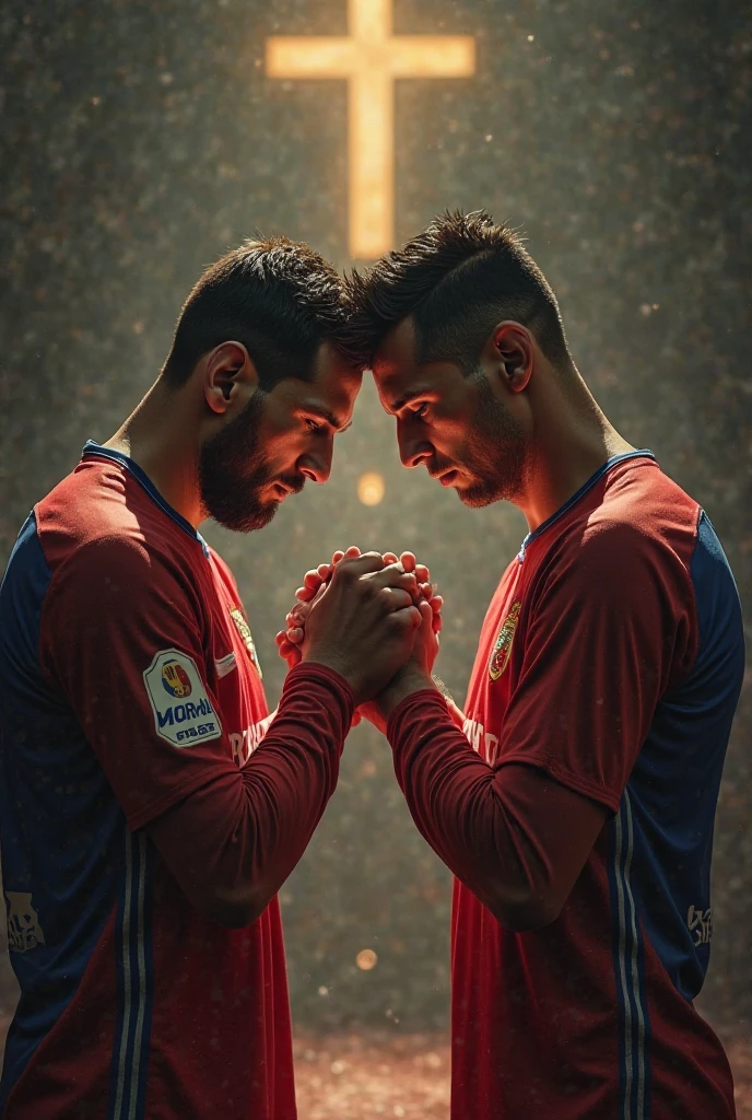 Cristiano kissing Messi&#39;s feet 
