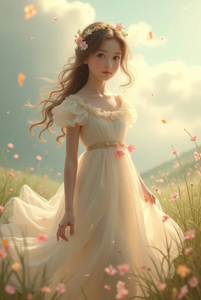 Girl with clothes