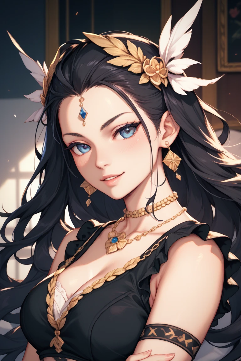 a beautiful african woman, long detailed tribal hairstyle, big breast and huge thighs, sensual Perfect body, green eyes, gold tribal accessories, tribal warrior clothing, detailed golden accents, (best quality,4k,8k,highres,masterpiece:1.2),ultra-detailed,(realistic,photorealistic,photo-realistic:1.37),highly detailed portrait,intricate tribal patterns,vibrant colors,dramatic lighting,cinematic composition