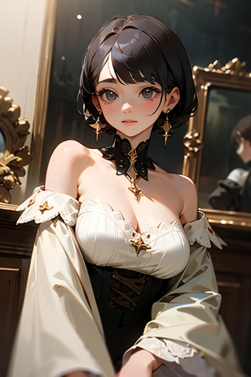 masterpiece, top quality, super detailed, high resolution, (realistic, photorealistic:1.37), excellent anatomy, beautiful 1 woman, (wearing colorful stage costumes:1.2), very beautiful Japanese idol portraits, face close-up, (RAW photos), very delicate and beautiful, 2k wallpaper, wonderful, finely, very detailed CG unity 8K wallpaper, soft light, very detailed eyes and face, beautiful and sophisticated nose, finely beautiful eyes, cinema lighting, (indoor stage background:1.3), (short hair), (bob), slender body, medium breasts, smile, best light, best shadow, mysterious, perfect face, highly detailed,