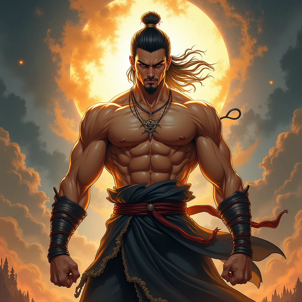 Homen Samurai  africano