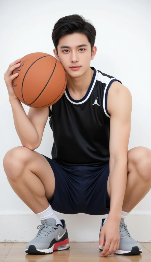 Draw a boy wearing No. 18 who dunks