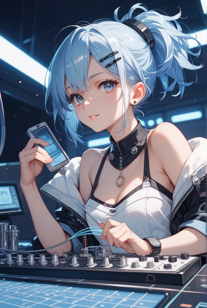 (Masterpiece:1.2), best quality, (illustration:1.2), (ultra-detailed),(Cinematic background),(((colourful))), hyper details, (delicate detailed), (intricate details), octane render, hdr, (hyperdetailed:1.15), (soft light:1.2), free style beautiful hand, rainbow painting drops,(supermodel:1.3), made up from paint, entirely paint, splat, splash, indoors, (bioluminescent hair:1.1),(glowing eyes), ((makeup)),(Cinematic masterpiece), fierce, powerful, splashes of colour absolutely eye-catching, (Cinematic headlight), ((caustic)), dynamic angle, beautiful detailed glow, ambient occlusion, ambient light, raytraced reflections,(best illumination, an extremely delicate and beautiful), ((cinematic light)), (soft:2), gaming pixels, retro style, living arcade characters, arcade style world,