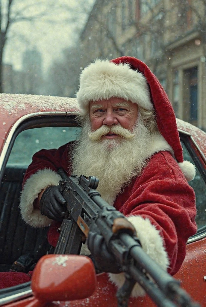 RAW photo of Jason Statham as an action hero Santa Clause, wearing a Santa costume with tactical gear in an (action) movie scene, detailed face, explosion, cinematic still, highly detailed, masterpiece, detailed face, 8k, UHD, hyper resolution
<lora:add-detail-xl:1>