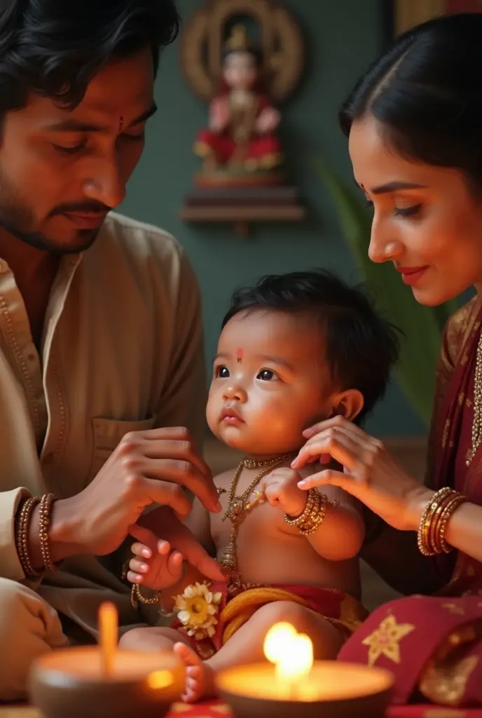 on tha Rakshabandhan festival  Sister ties a Rakhi on her brother's wrist  and celebrate Happy Rakshabandhan. Mention the name is Dinanath Sony on boy's shirt and Chandani on girl's saree. 