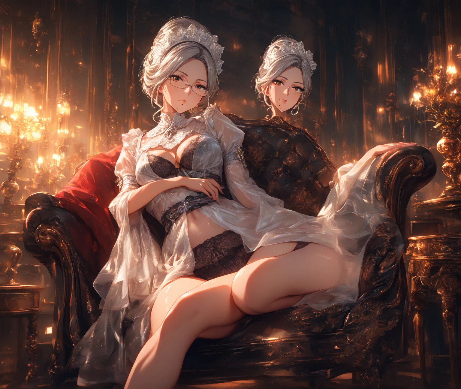 ((((absurdres, RAW photo, extremely delicate and beautiful, masterpiece, Best Quality, ultra high resolution, 32k, hyperrealistic, ultra-detailed)))), in her 20s, very Slim body, narrow waist, very small head, very small face, delicate facial features, beautiful face, beautiful eyes, ((very huge round tits)), medium hair, black hair, wavy hair, tearful mole, earring, full body shot, off-the-shoulder cut top, sofa,