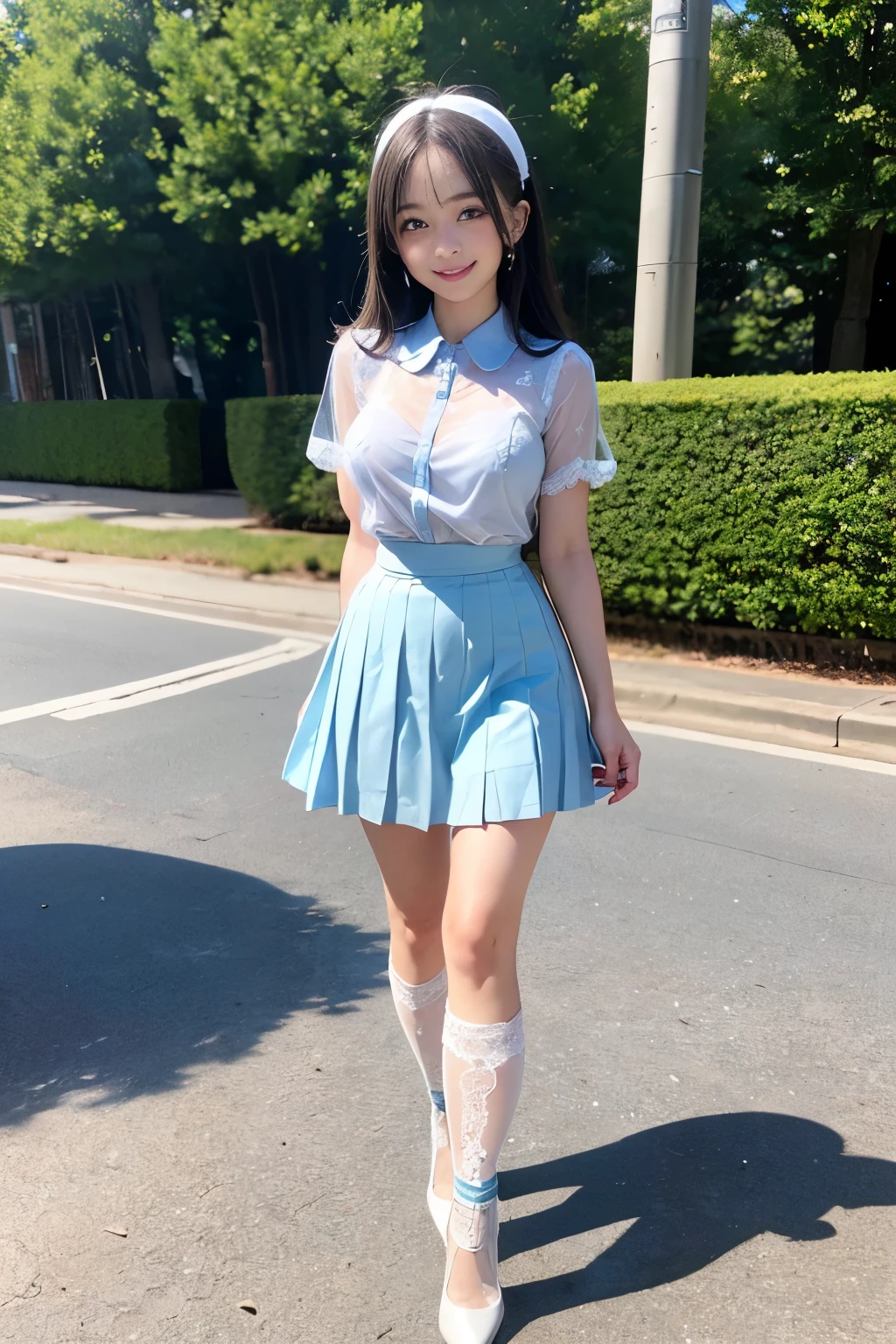 Korean girl upskirt、I want to enter、I want to be crushed