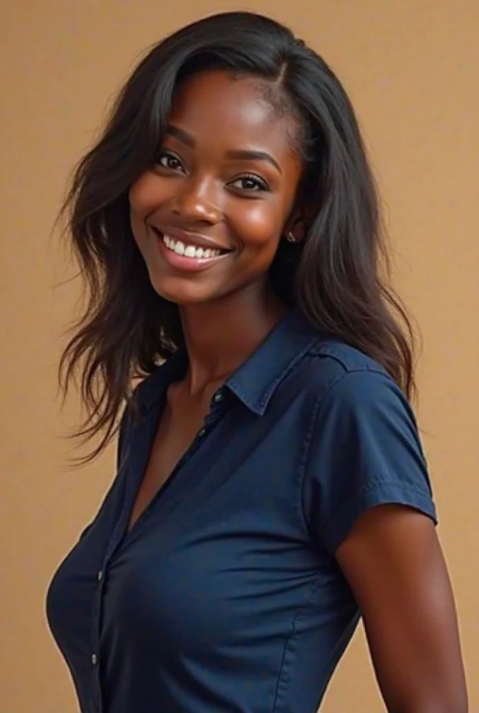 Busty black teen schoolgirl
