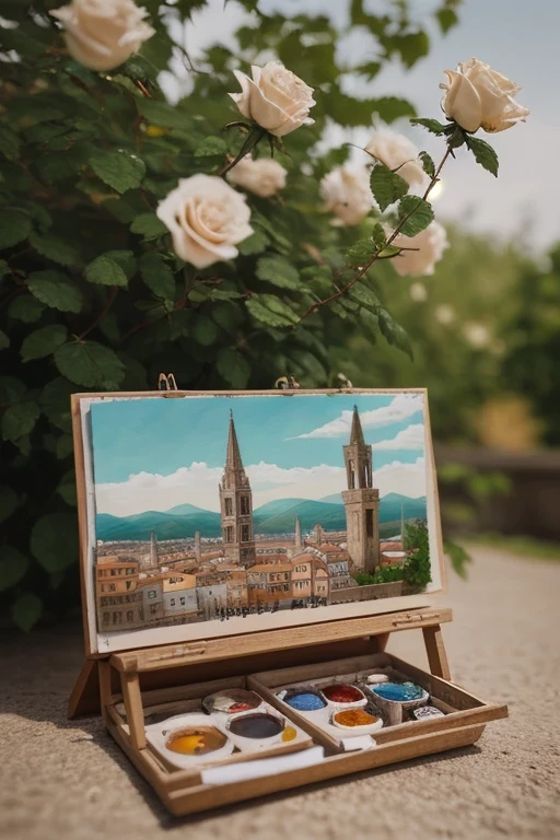 (tilt-shift photography:1.5),Let Him Flrsh,(Masterpiece, Best Qual Ély, very detailed, intricate),a walkway in a garden WéLH lots of green plants and trees on Eélher side of Him,(Climbing Rose:1.2),lozano, flourishing, unimaginable beauty , Florencia Engel Bach, Tone mapping, a Baroque flamingo, German romanticism, cinematic compos Élion, beautiful lighting,on parchment, ink,oil and watercolor painting, European Renaissance city,