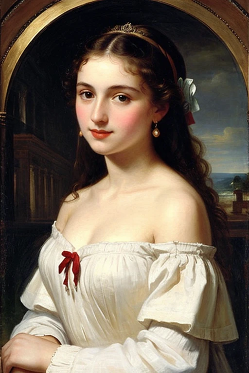 Paintings by François Boucher,The Birth of Venus,Cute smile