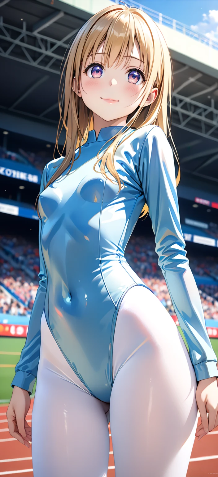 (best quality: 1.2), clean face, (masterpiece: 1.2, 8k) perfect anatomy, 1 girl) a beautiful fashion model ,(masterpiece, official art, best quality shiny hair, blonde hair with streaks in hair, full lips, big breasts, slutty outfit, cleavage, shiny breasts,shiny skin, looking at viewer, (slave dancer outfit), long abdomen, horizontal, lounging, a single girl