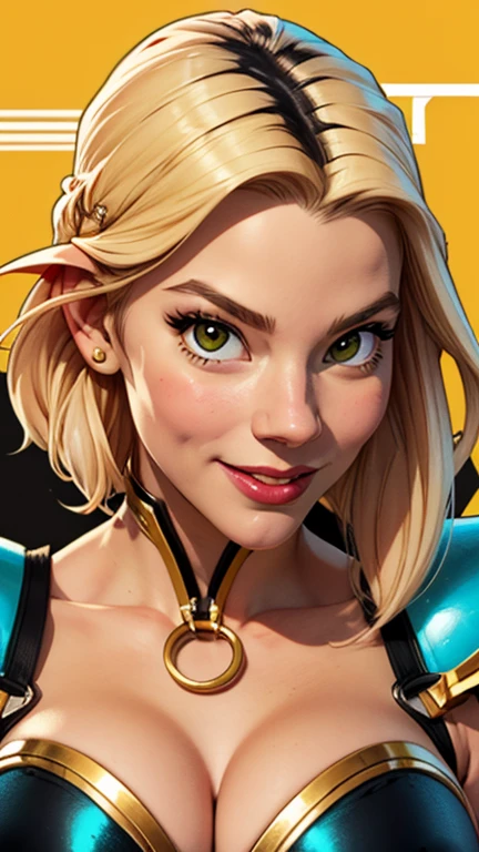 Compensation! Here is the revised and cleaner text:
--- Character: Queen Anna of Arendelle with battle scars.
Description: Cartoon image of a woman. Cartoon style illustration, with highly detailed character design. detailed digital art, showing courage and high quality portrait.
characteristics:
- Portrait character design - Beautiful digital illustration - Comic art - Young girl with braided hair - Beautiful lined eyes - Medium-large bust and wonderful sexy clothes - Expression of sexual desire from waist to head ---