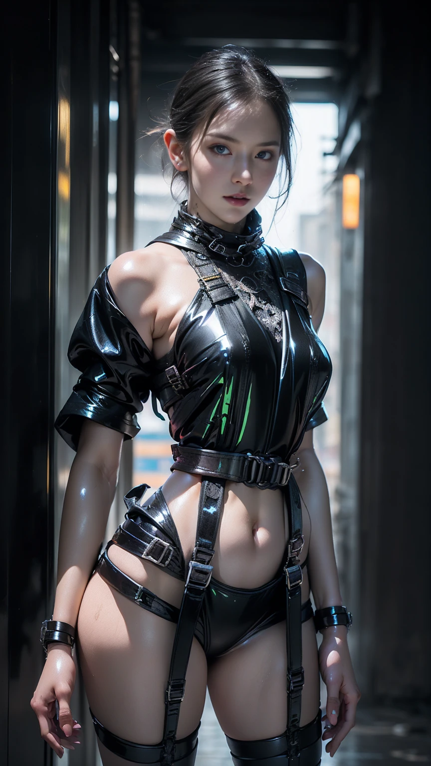 1female,Bigchest,girl soldier,Raised sexy,The kinky is exposed,nakeness