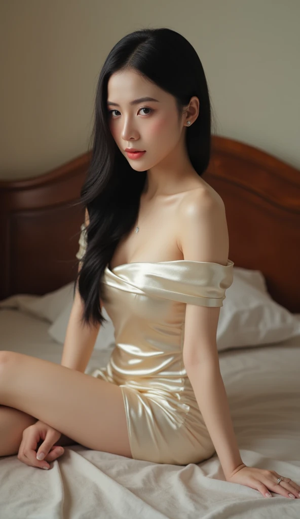 (((NSFW : 1.2))), (((pornography))), (realistic), (intricate details:1.2), (masterpiece、:1.3), (top quality:1.4), (Ultra A high resolution:1.2), Ultra A high resolution, 8K resolution, very detailed expression, dark, (high quality), complete anatomy, natural anatomy, full body photo, (1 korean Girl being caress by 2 korean men at night : 1.6), she is 21 years old, (call girl:1.5), (prostitute: 1.5), (she is korean:1.6), (beautiful : 1.4), (Dyed fancy colored hair banging), (big earrings), heavy makeup, Confusing wording, choker necklace, long legs, (a girl weared slim feminine dress and pantyhose. : 1.4), (a girl is wearing a business dress :1.4), (2 men are the her owner : 1.4), glowing skin,(eye contact each other :1.4), (the men tie up her arms behind back:1.4), (((she feels orgasm : 1.4))), (((moaning : 1.2))),(She being caught and sexually harassed by 2 men : 1.5), (she be forcibly raped by 2 men : 1.5), violated by them, (she be laying on the bed forcely : 1.4), She can not resist holding her arms grabbed by men., his dick being inserted into her pussy and anal., a man tighten her panty, a man tears off her pantyhose to explore her pussy, grabed ass, (The men grabbed her thighs.), caress, fondle, (on the bed in hotel : 1.6), (detailed background:1.2),(She has enjoying spooning sex with several Korean men : 1.4), (her pose is look like dog), (she has doggy pose sex on the bed with 2 men : 1.4)