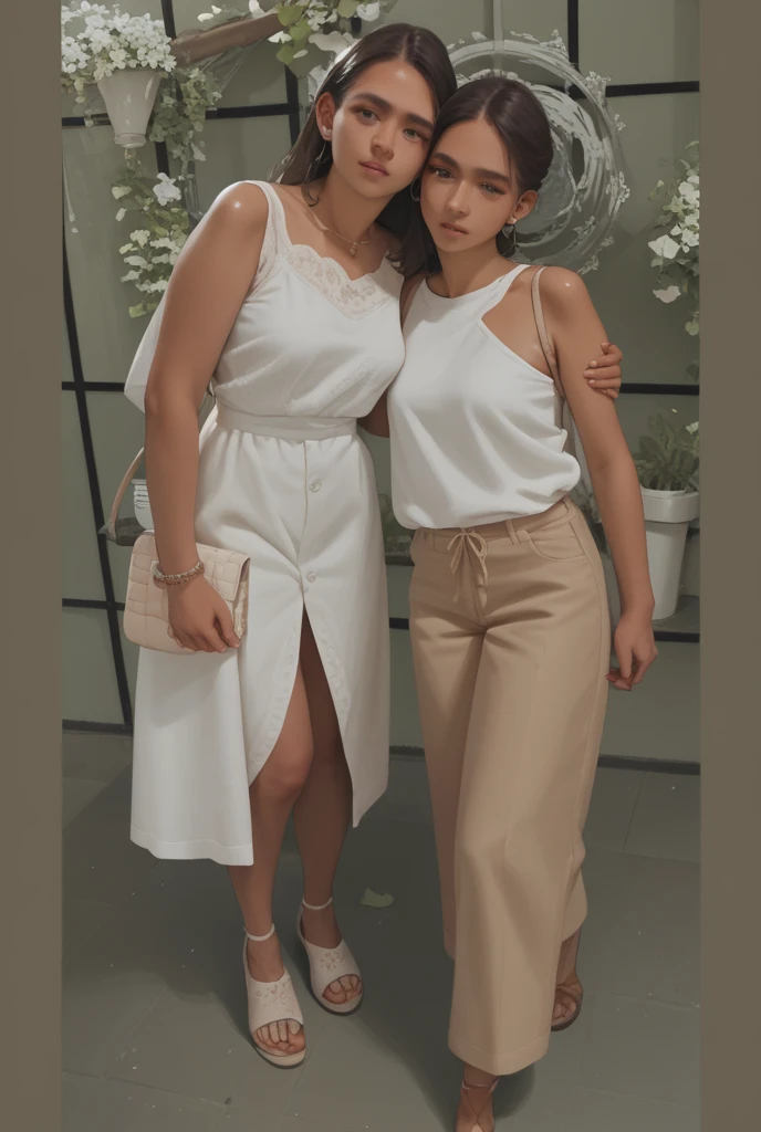 La misma mujer vestida de enfermera