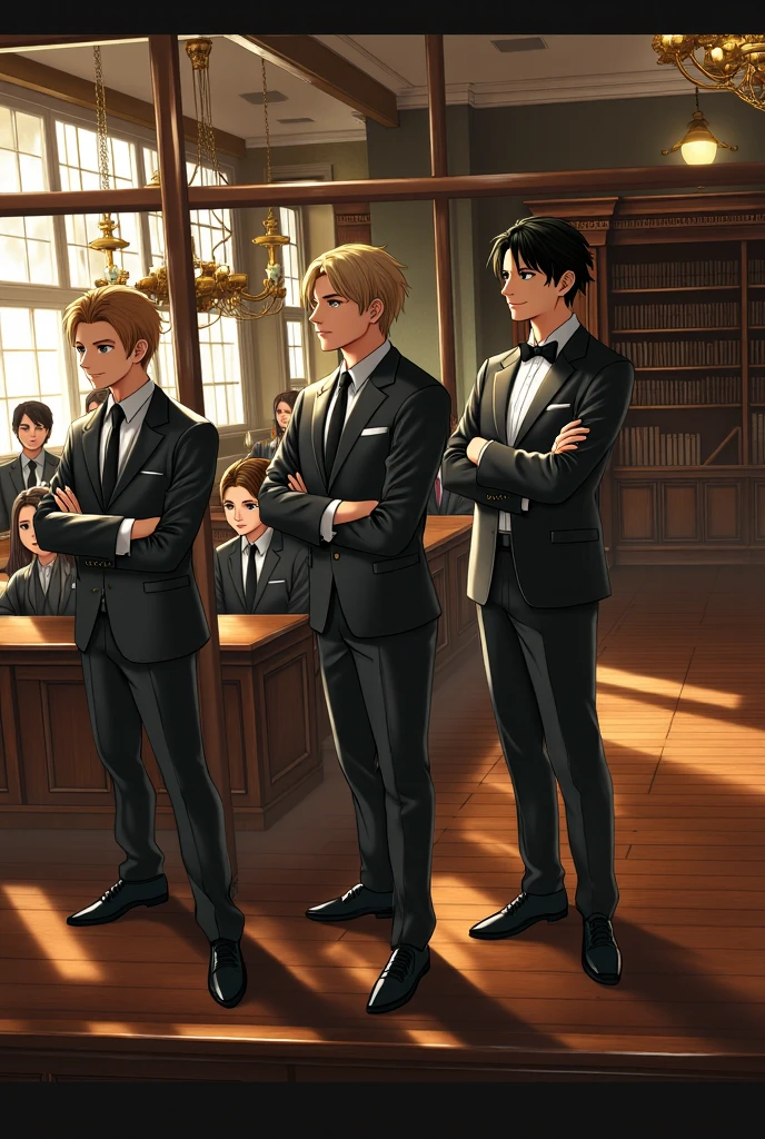 Occupation: Exemplary student, leader of a secret student gang Age: 19 years
Appearance: Arrogant and imposing, with black hair and cold eyes. Dress in the academy uniform, but with an air of rebellion.
Personalidade: competitive, impulsive and power-hungry. Sees players as rivals and will do everything to overcome them.