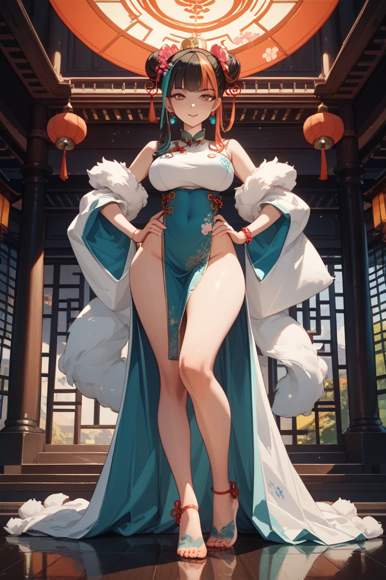 a beauty girl,Mature face,a matural female,Fluffy tail hair,Ultra-loose underwear,clothes slipping off,Anterior convex and posterior,Straight chest,Ruddy complexion,Huge fox tail,nabel,(huge tit),adventurer,tit,areola of breast,pantiess,(stocklings),Human Services Group,((illustrated)),split,((Chinese tradition)),(pantiess),(Prostitutes),(Raised sexy),(Obscene lines)