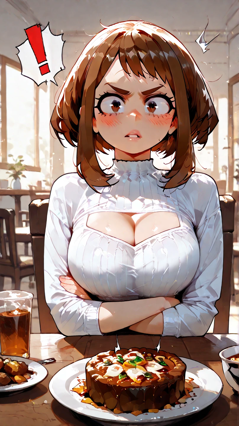 (((NSFW:1.3))) (((She opens the front of her blouse wide with her own hands:2.4. A long red skirt, a white bra is visible, and a classy white short-sleeved blouse))),(((Apartment room、Having my massageumpy man's hands:1.3 Sitting in a chair、Anxious expression、Tea on the table:1.3)))Mid-length bob cut hair:1.9. Big breasts:1.le:1.3))), (((Brown Hair:1.3. Wavy Hair:1.5. Bob Cut Hair:1.9 Round Eyes Beauty:1.3. Shapely breasts, brown eyes, sidebangs, red cheeks:1.3 Sweat:1.3)))、(((Top quality masterpiece high resolution perfect human body:1.3))),(((Sweat:1.3,cute:1.3)))