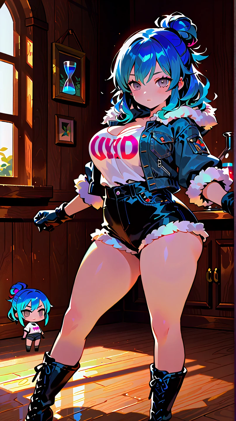 a sticker、Boob stickers、Colossal tits、cleavage of the breast、breast closeup、Depiction of only the chest、tongue、sticking out the tongue、long tongue、Mouth open、Rabbit ears、No background、white backgrounid、