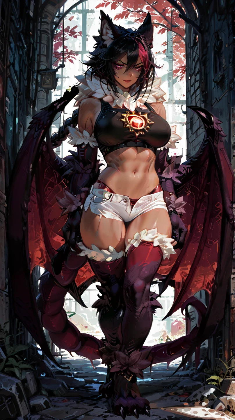 Oni woman, black horns, sexy, transparent breast, transparent clothes, athletic, skinny, fit, red skin, bones, black eyes, eyeball tattoo, nordic tattoos, full body photo, artistic pose, very angry face, long fangs, silk, diamond face, demon tail, neo noir, tentacles on back, wings demon, dragon scales, , strong shadows, yellow light, blue flames, bloodborne, detailed face, open mouth, sparks, fibred muscles, spores, bald head, big legs, crocodile coat, dragon head cap, hands hair, gargolyes background, hell, jail, night, sturdy, detailed abs, dark nipples, bloody face, bloody fangs, bloody mouth, hurts, scars, shinying eyes, transparent underwear, war pose, spread legs, knee, white underwear, lether gloves, long claws, bloody claws, without pants, no underwear, wet underwear, slim breast, slim tanga transparent, grab crystal daga, bdsm style, whipm long tongue, sneake tongue, tongue out, blood tears, transparent sexy underwear, showing pubic hair, perfect vaginal shape, (masterpiece), perfect, direct light, underlight, long nails, claws, trenzas, sharp, knife, mechas, injuries, bulge, crown, pendants, piercing, nipple piercing, grey hair, short hair, ground pose, sitting, detalied vagina, fiber muscles, strong jaw, vitiligo skin, golden sky, smal boobs, tiny boobs, tiny breast, 18 years old, ahegao, cat tail, cat ears, cat eyes, sneake tongue, sneake eyes, viperine, scowling, golden clothes, golden chains, golden details. small chest, samall tits, small body, skinny, black skull, bones, fox head, haired animals, looking back, ass spread, silver gloves , boner, femboy, , fairy wings