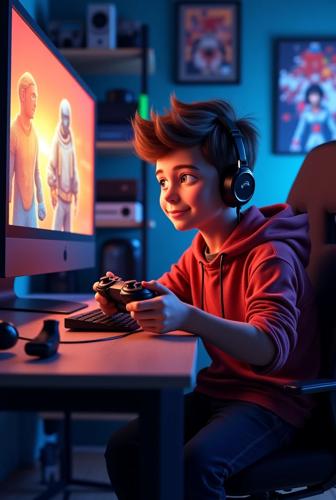 Boy image for gaming youtube channel 