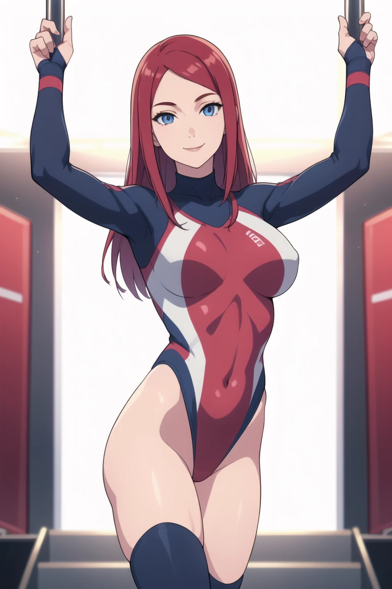 (full body),masterpiece, highest quality, High resolution, Anime Style, ultragirl, bodysuit,Shigure Ui,One Girl, alone, Cowboy Shot, Sitting, classroom, mechanical, put your hands on the table, smile, Show me your armpits, Raise your arms