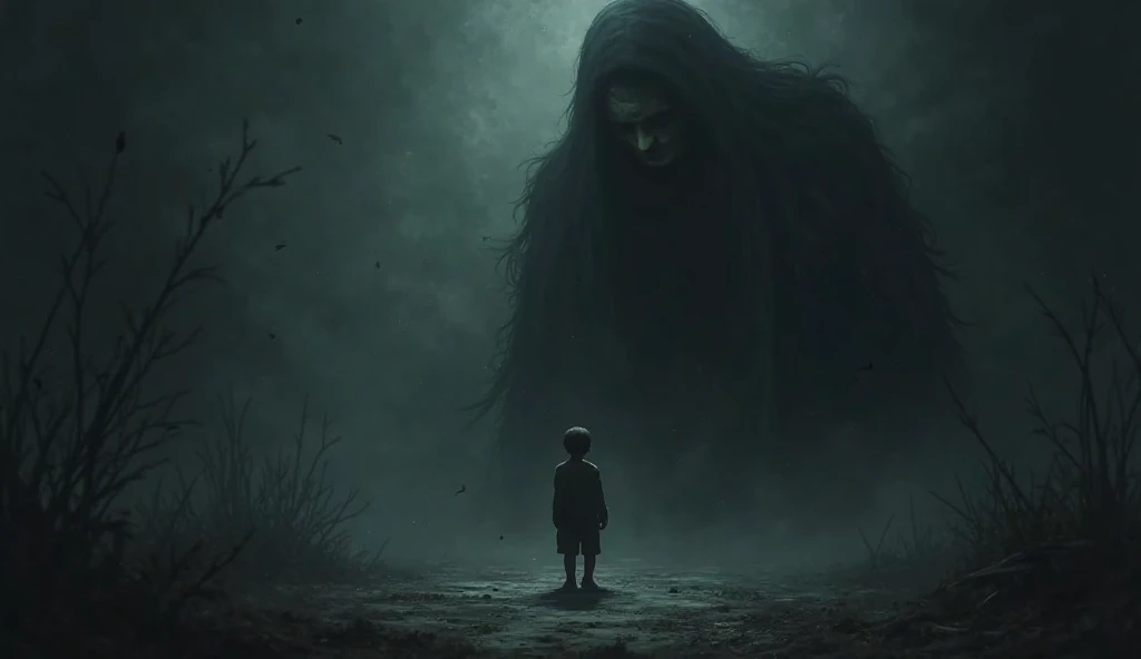Create in the style of the Disney Pixar movie funnily what depression would be like in the movie, make it a little dark and scary