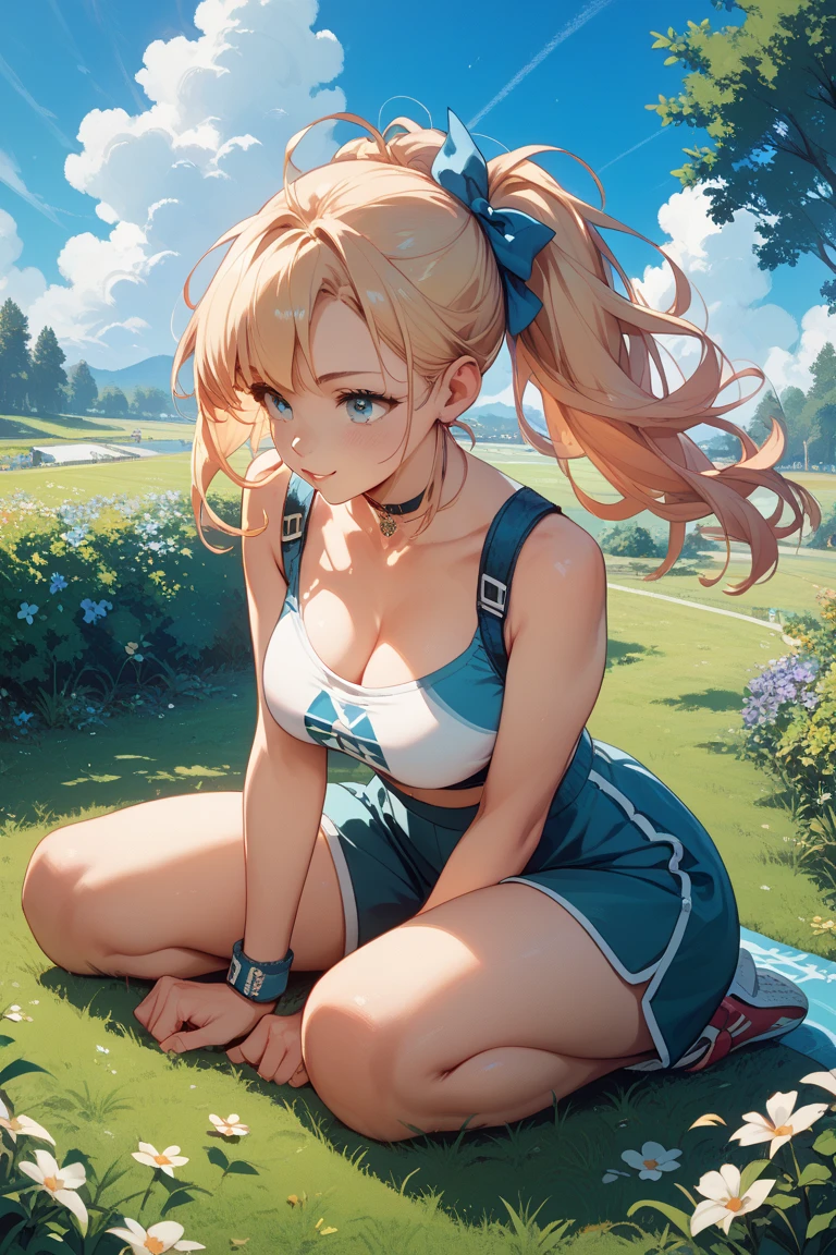 (masterpiece), (best quality), 1girl, (perfect face:1.2), (beautiful face:1.2), platinum blonde hair, happy, light smile, looking at viewer, pose,
best picture quality, masterpiece, 4K, high quality, one cool adult woman. The woman has brown hair. Her hair is straight, long hair, bangs, side-swept. Long slit eyes, green eyes,
Model like beauty, perfect proportions. Perfect legs. Perfect arms. Tank top, navel-grazing look, hot pants. High heels.
A woman is on all fours in a grassy meadow. A large dog is covering her back. Silk underwear. Full body. Perfect hands and legs. Beautiful body, beautiful legs. Beautiful hands. Perfect body, perfect legs. Perfect hands. Cowboy shot
Woman's sweaty, wet, scantily clad, visible breasts and erect nipples. Sweat is soaking through.
The woman blushes and smiles mischievously.
One cool adult woman and one big dog. Tank top, hot pants.
(Heck of a short skirt).
(A very short skirt).