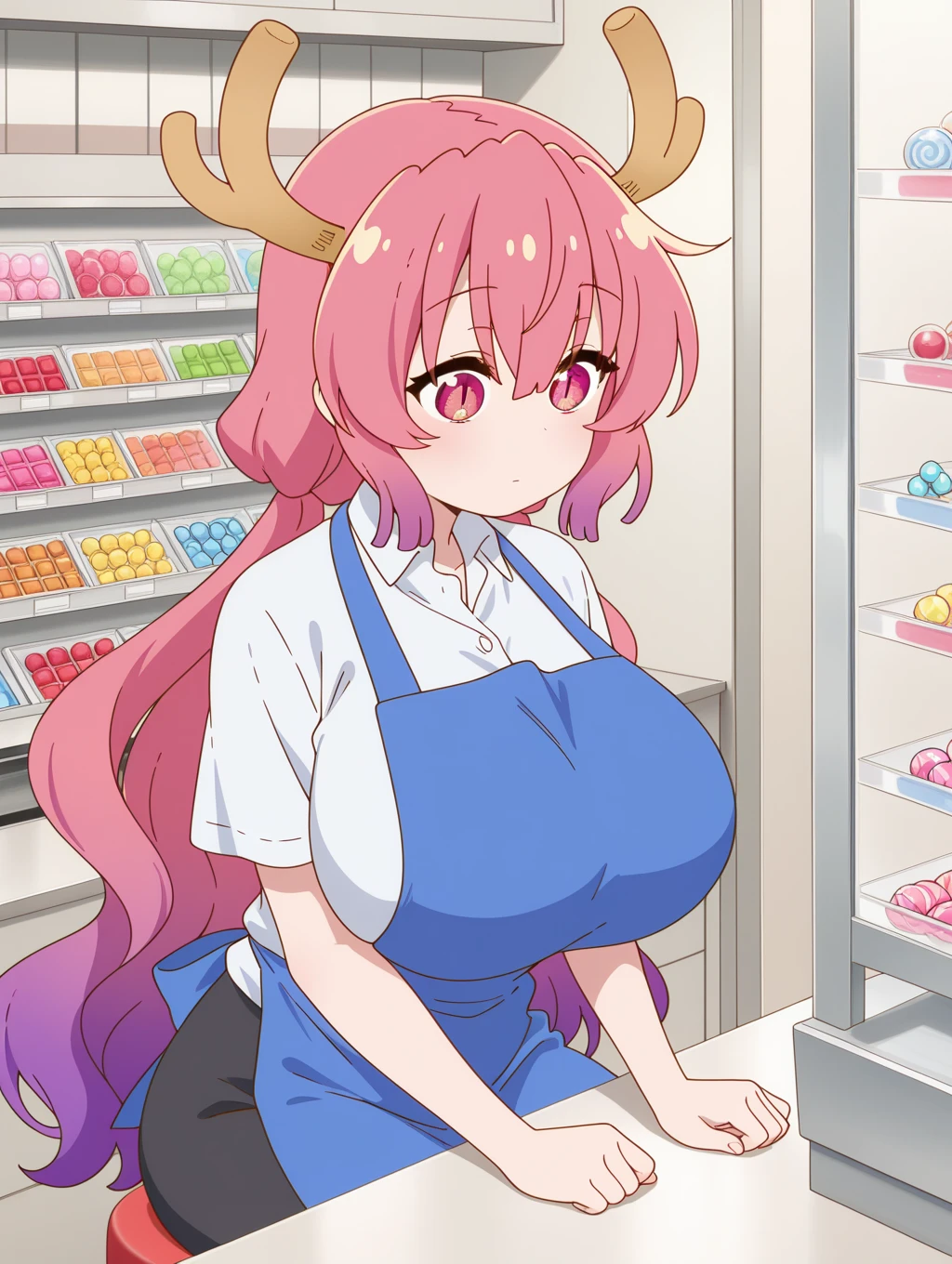 EPfaAstolfo, astcasual , pink hair, single braid, hair bow, hair ribbon, necklace, 1girl, nsfw, , , large breasts, , , empty eyes , large breasts, nipple, , Peeing, lactation, projectile lactation, Sweets shop, frozen, wet, crying ,, Naked, , (1girl) ,solo