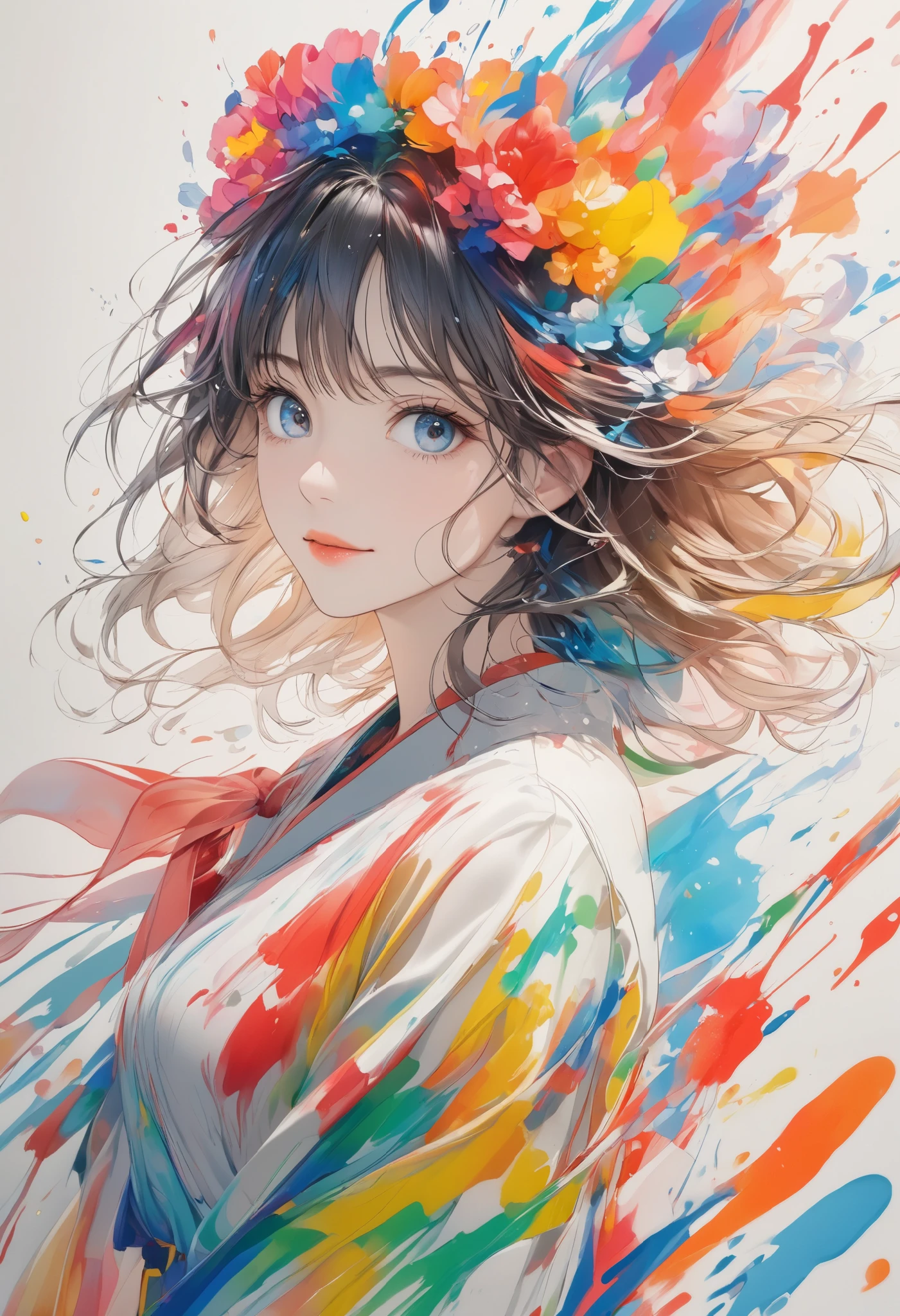 (Ghibli style, absurdres),
(Ultra-high resolution output, like spray art 0.2μmmDelicate particles, acrylic gouache versatile color paint, illustration, Precise sketch like a drawing, Clean line art with clean lines, 256 multicolor),
BREAK Ghibli style, and a boy's fierce adventure,