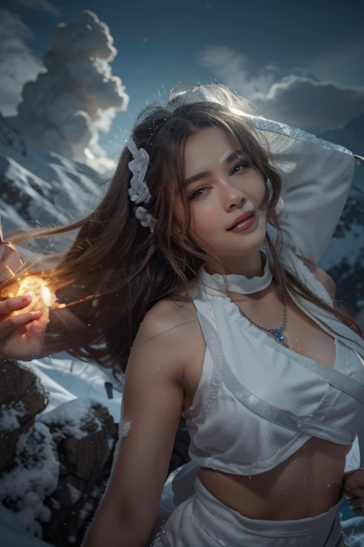 1girl:1.3), Solo, (((Very detailed face)))), ((Very detailed eyes and face)))), Beautiful detail eyes, Body parts__, Official art, Unified 8k wallpaper, Super detailed, beautiful and beautiful, beautiful, masterpiece, best quality, original, masterpiece, super fine photo, best quality, super high resolution, realistic realism, sunlight, full body portrait, amazing beauty, dynamic pose, delicate face, vibrant eyes, (from the front), She is in front of a green meadow hill valley, green little grasses , sky , clouds , detailed face, messy, gorgeous, milky white, highly detailed skin, realistic skin details,super realistic , mature attractive figure , visible pores, clear focus, volumetric fog, 8k uhd, DSLR, high quality, film grain, fair skin, photo realism, lomography, futuristic dystopian megalopolis, translucent INFO