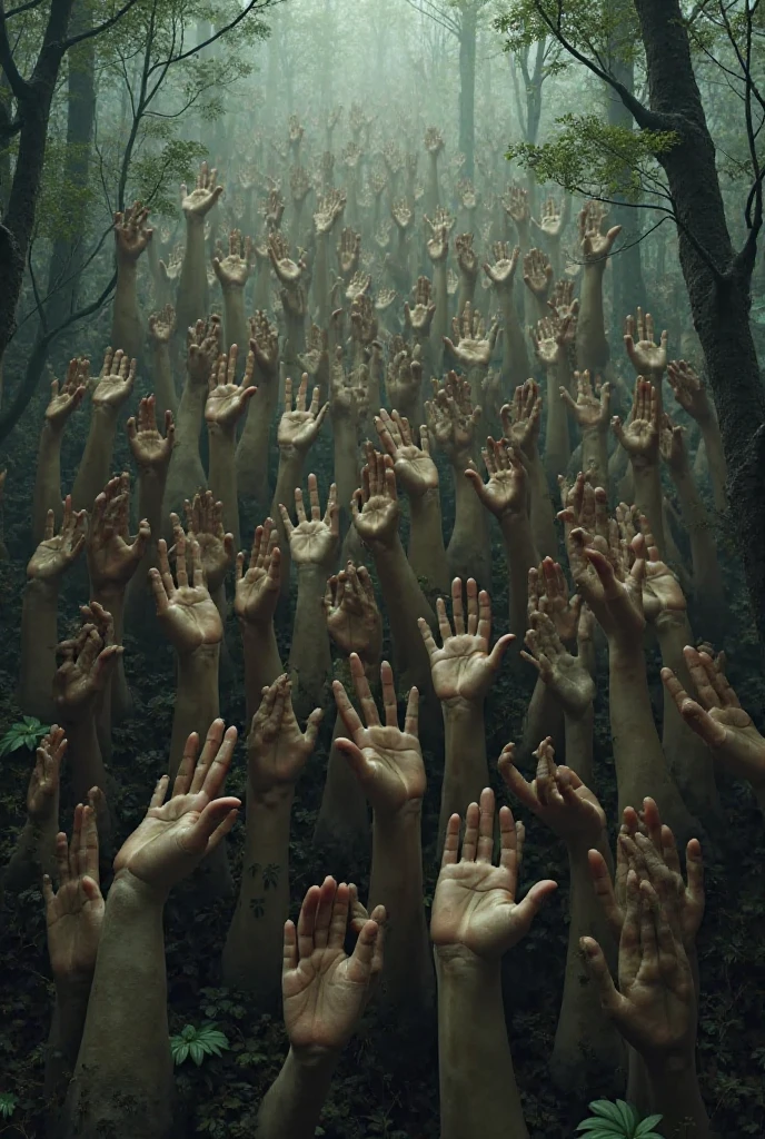 Draw me a forest of hands
