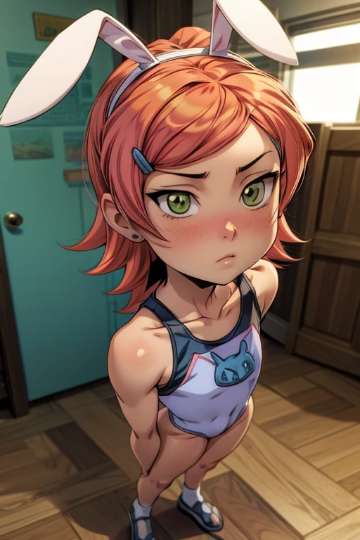 Twintail, red haired, 1girl, grey eyes, tall, well toned, well built, muscled, toned muscles, red highlights, beach, pink, black bikini, pov, sit, looks at the viewer, spread legs, blushing, sweating, (rubbing vagina with hand:1.2), stockings, (ahego:1.5) ,At school, frontal, purple short skirt, bag, smiling, abusive, super detailed, 4k, (black lingerie:1.5), 16bit