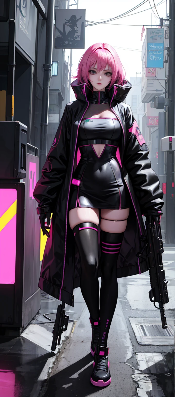 Alaf in black and pink costume posing for photo,((huge tit)), (cameltoe), an oppai cyberpunk, female cyberpunk anime girl, cyberpunk 2 0 y. o Model girl, Cyberpunk Anime Girl, dreamy cyberpunk girl, in the cyberpunk city, Cyberpunk Girl, bright cyberpunk glow, cyberpunk beautiful girl, cat ears, In a cyber-punk style, cyberpunk anime girl in hoodie, hyper-realistic cyberpunk style, at a cyberpunk city