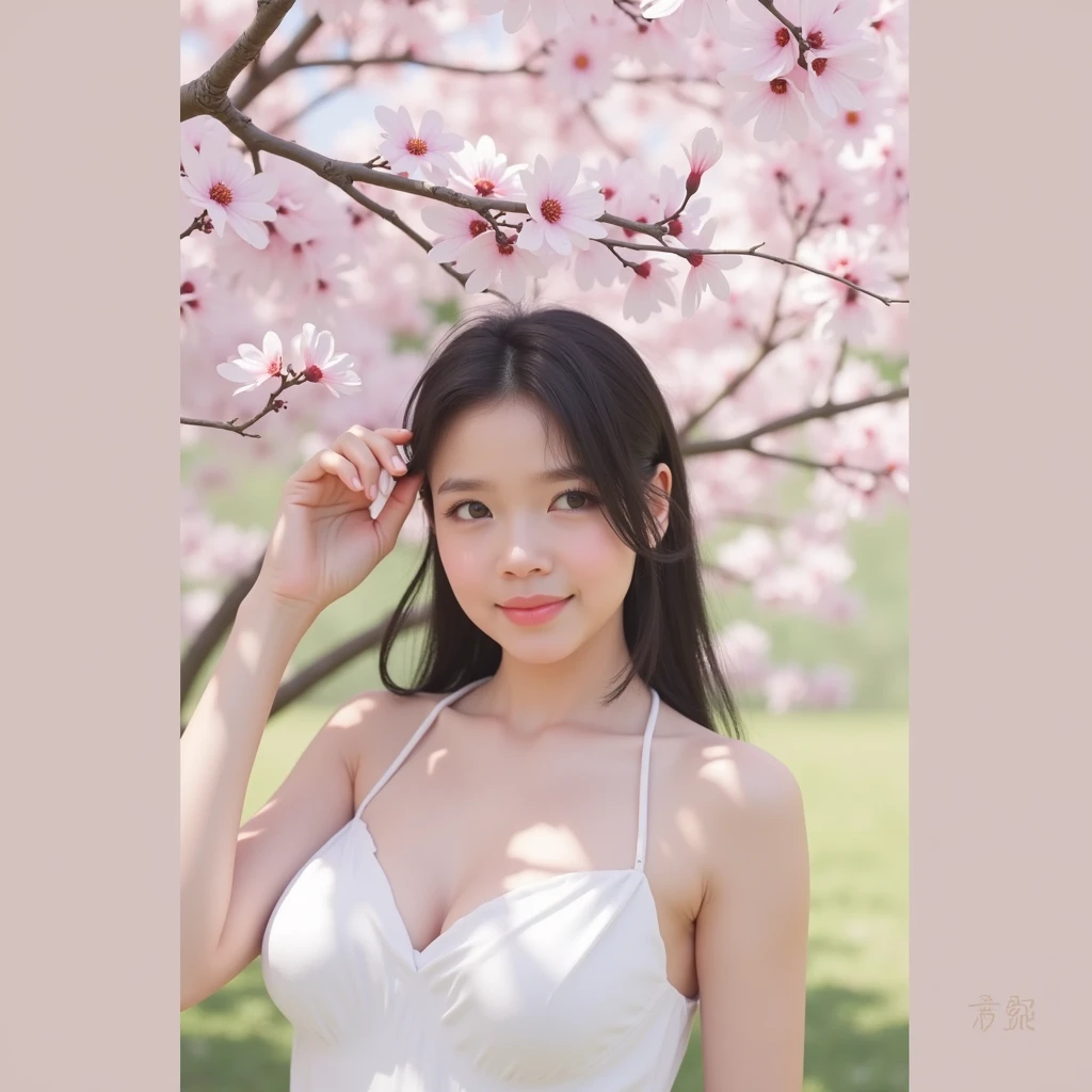 (((Exposing the breasts:1.6))),(((Exposing the breasts:1.6))),(((Exposing the breasts:1.6))),masterpiece, Highest quality, 8K, Absurd, Beautiful medium long bob hair,Woman in her late 20s, That shy expression is cute, （Sensual Style）,(（Seven episodes were filmed.....:1.4）), (Completely ?????:1.5), No makeup, The near road and the far road, Written boundary depth, Surreal, High resolution, photograph, Sharp focus, Face lamp, Dynamic Lighting, highest detailed, ,Extreme detaileds、Super detaileded、detailed、Real Skin、Graceful features、Positive and optimistic、（The background is a colorful flower field)