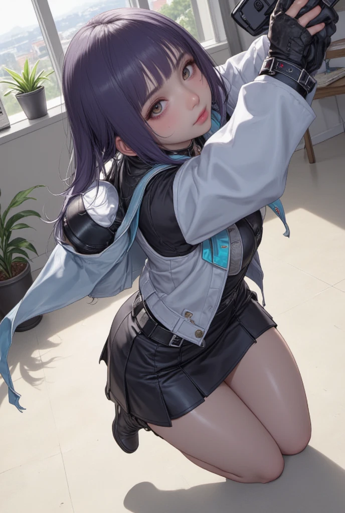(masterpiece), best quality, expressive eyes, perfect face,nsfw:1.2,full body,annoyed,breathless,full-face blush,steam,embarrassed,shackles,restrained:1.1,pillory:1.1,outdoors,crossed arms