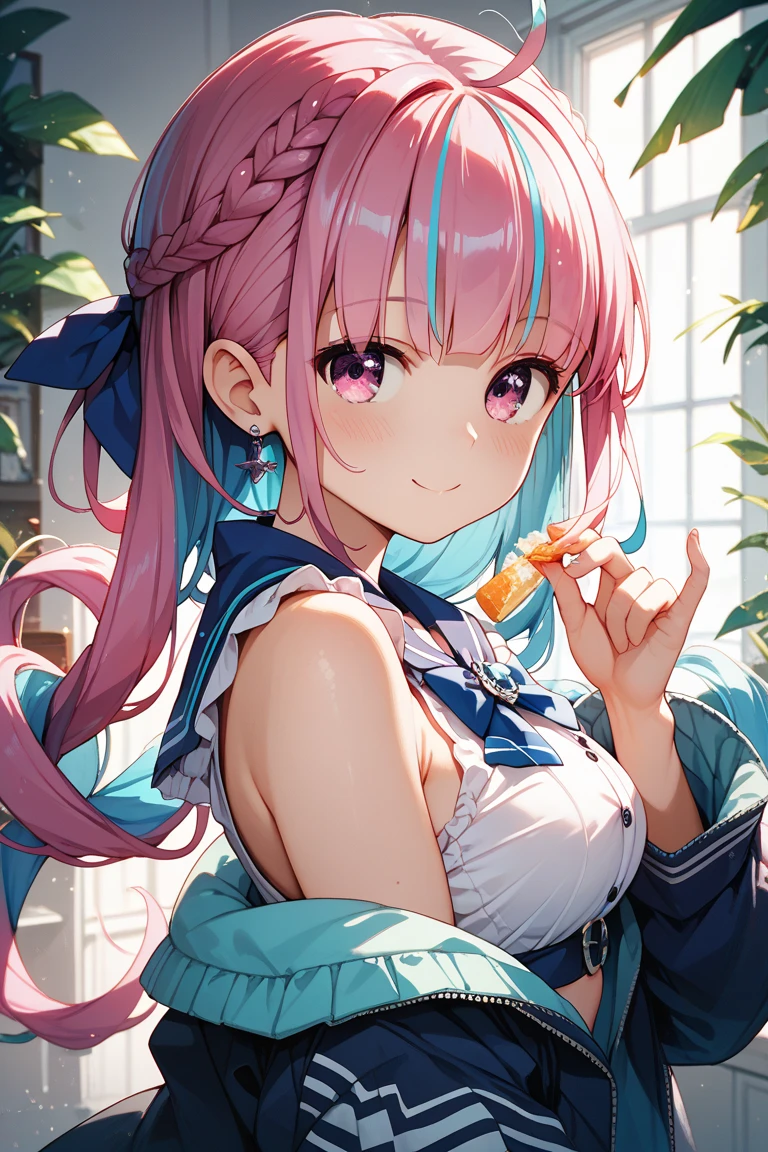 1girl in、A smile、Underwear、Cute underwear、Upper body portrait、Squatting panchira、