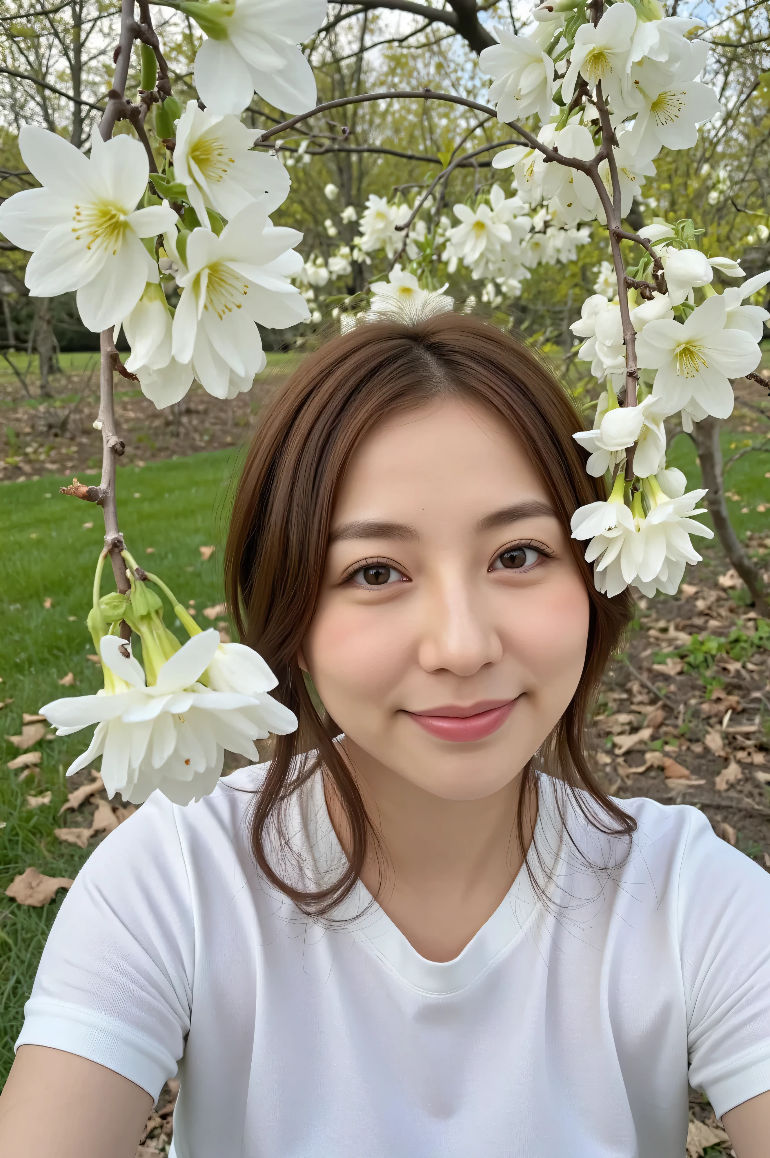 (( top quality)), ((傑 top quality、 masterpiece、high sensitivity、 high definition、 detailed depiction of the entrance、 depicting a delicate face )) Slender Woman、glass、 A background that symbolizes spring、Rape flower field、With a happy smile、black glasses、Big Breasts、Yoga Poses、Random Poses、Add silence to the scene、