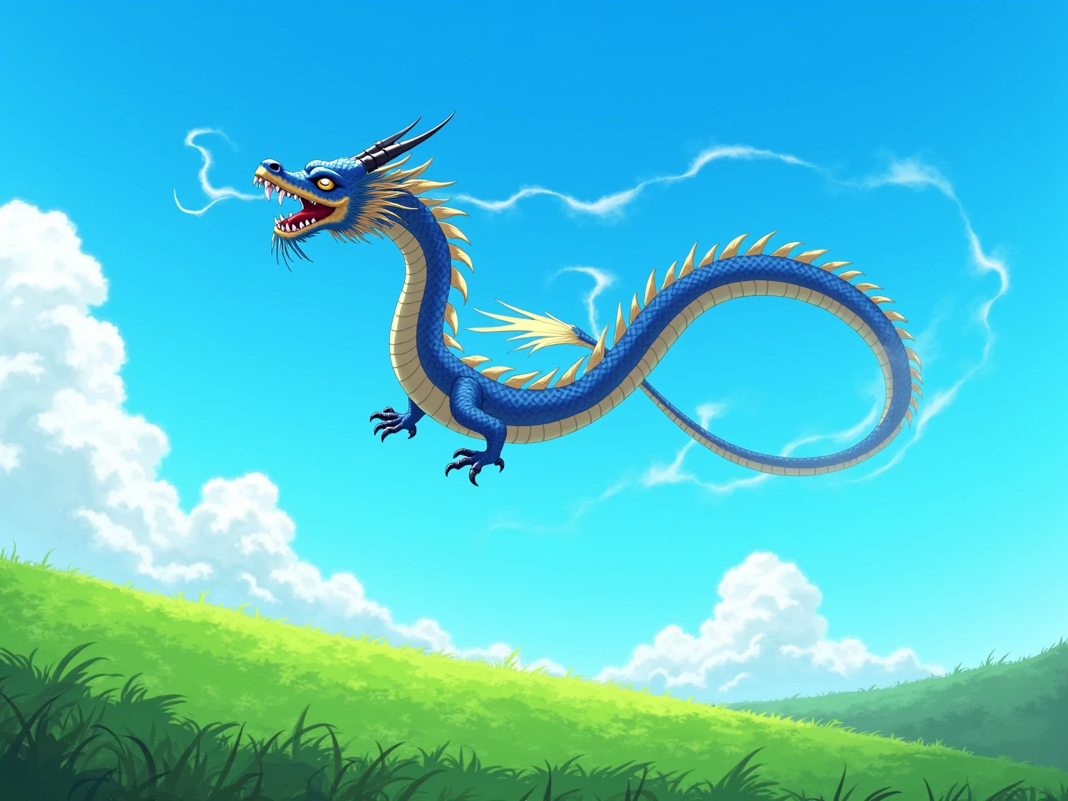 white background, Fujichoco style, kimono, (((the coolest man))), gray hair, ((Dragon, wind)), simple background, Simple line initialism, full body,