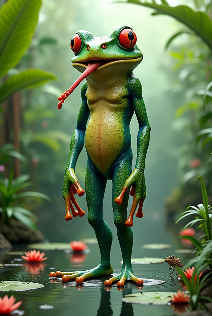 Frog turned into a man 
