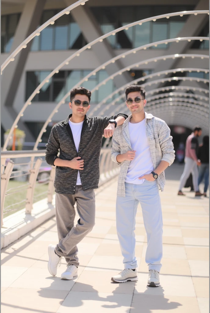 Friendship boy handsome boy sunglasses