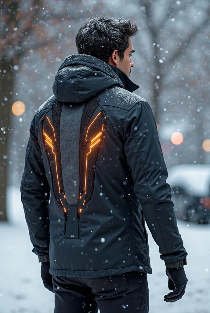 A smart jacket that adapts to the temperature and is controlled with a ...