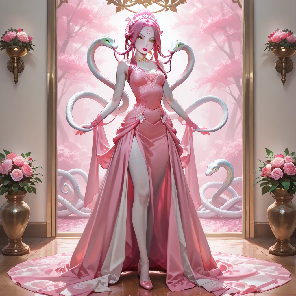 A beautiful fantasy style painting of a beautiful nude woman who gradually transforms into a vibrant Rose, full body shot, highly detailed, vibrant and colorful, colorful stardust, fantasy art style, cartoon vibrant, cute detailed digital art, colorful digital fantasy art, digital fantasy art ), glossy digital painting, pastel vibrant