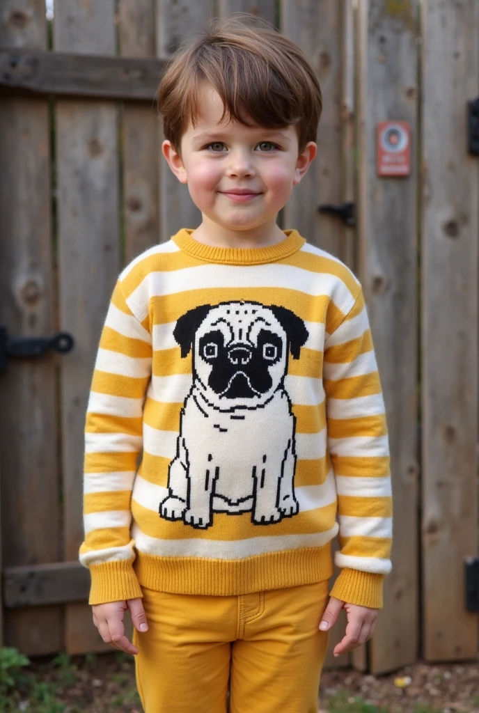 guttonerdvision4, award-winning portrait, 3 year old boy, 1boy, realistic, detailed, sharp face, real skin, poros, short, outdoor, brown eyes, glasses, brown hair, military cut, best quality, day, masterpiece, colorful, white t-shirt, saddlery, portrait, wearing overalls jeans, looking at viewer, photorealism, uhd, 8k